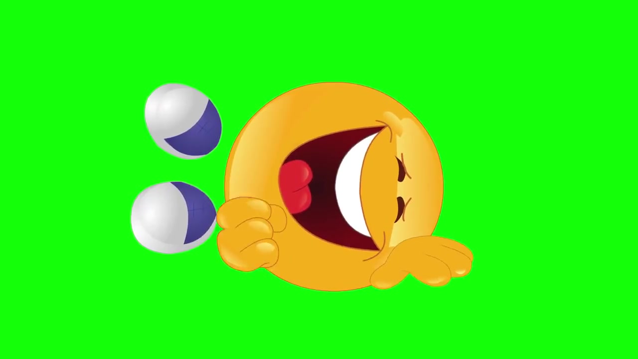 大笑 綠幕