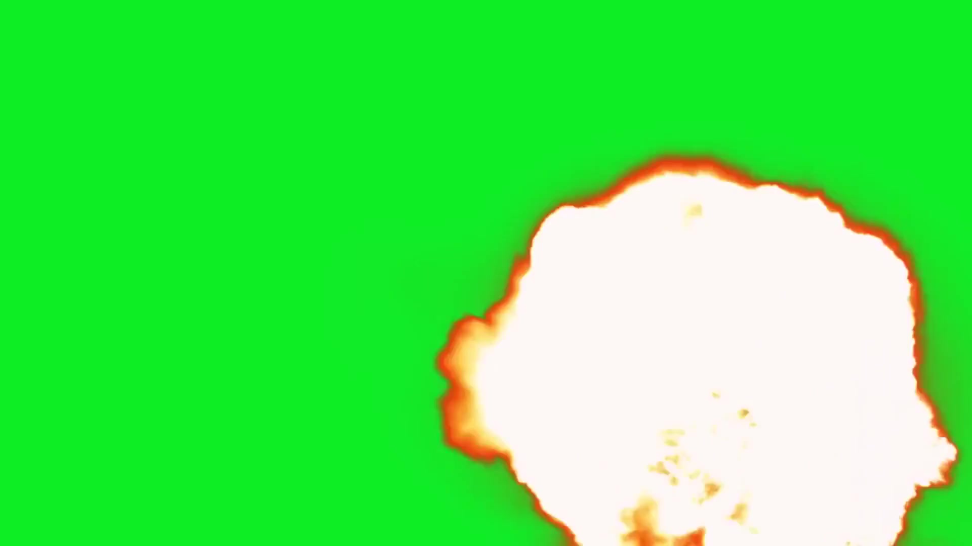 爆炸 綠幕